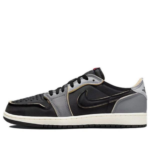 Nike Air Jordan 1 Retro Low Tops Og Ex Basketbalové Boty Pro Muže Tmavě Šedá