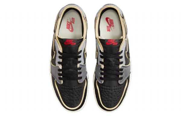 Nike Air Jordan 1 Retro Low Tops Og Ex Basketbalové Boty Pro Muže Tmavě Šedá