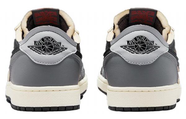 Nike Air Jordan 1 Retro Low Tops Og Ex Basketbalové Boty Pro Muže Tmavě Šedá