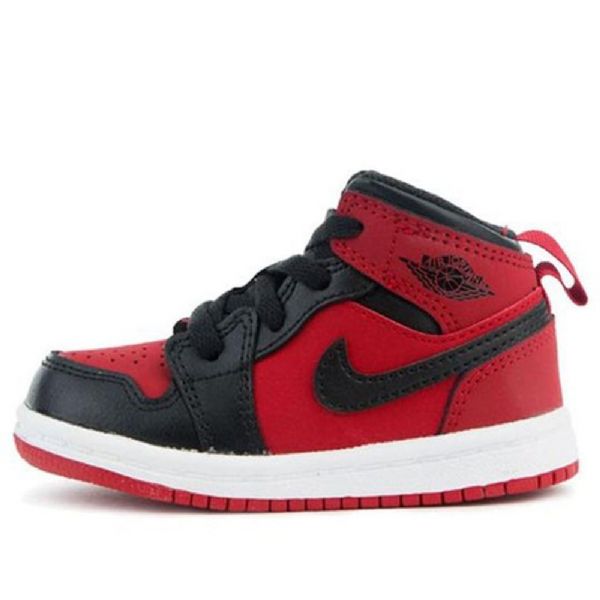 Nike Air Jordan 1 Retro Mid Tops Td Boty Pro Děti Červené