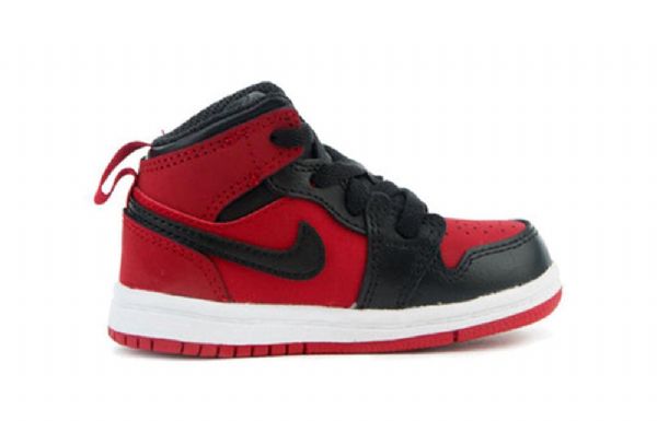 Nike Air Jordan 1 Retro Mid Tops Td Boty Pro Děti Červené