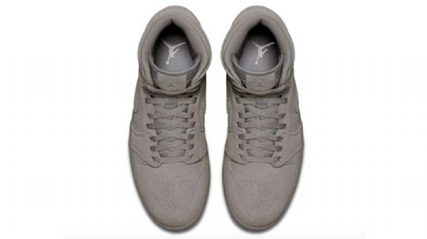 Nike Air Jordan 1 Semišové Kožené Boty Pro Muže Šedé