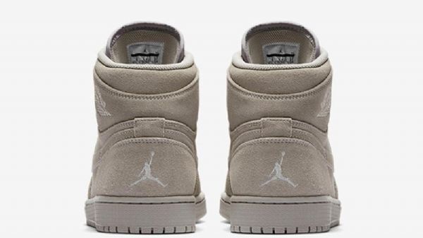 Nike Air Jordan 1 Semišové Kožené Boty Pro Muže Šedé