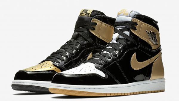 Nike Air Jordan 1 Top 3 Boty Pro Muže Černé Bílé Zlato