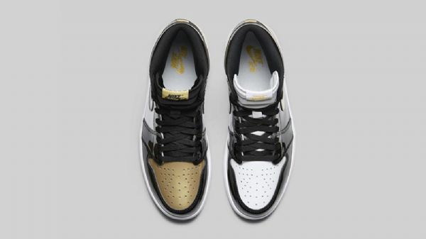 Nike Air Jordan 1 Top 3 Boty Pro Muže Černé Bílé Zlato