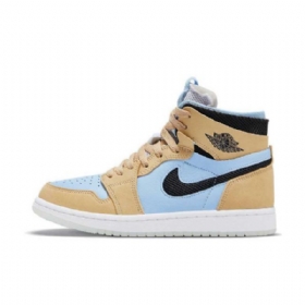 Nike Air Jordan 1 Zoom cmft Psychic Boty Pro Muže Modrý Hnědý