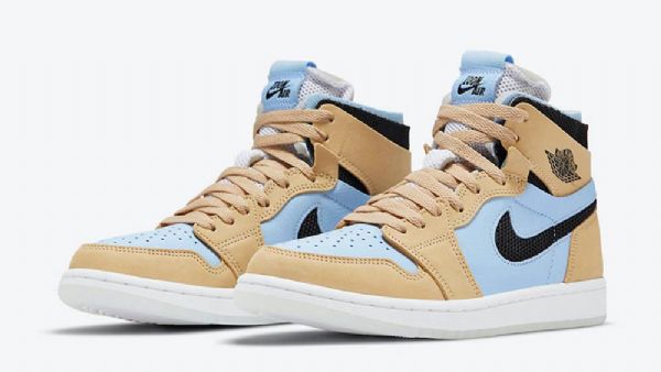 Nike Air Jordan 1 Zoom cmft Psychic Boty Pro Ženy Modrohnědé