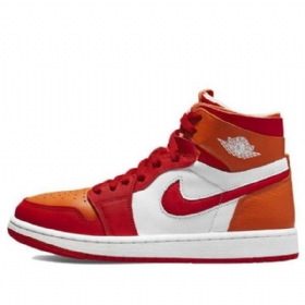 Nike Air Jordan 1 Zoom Air Comfort Retro Basketbalové Boty Pro Ženy Červené