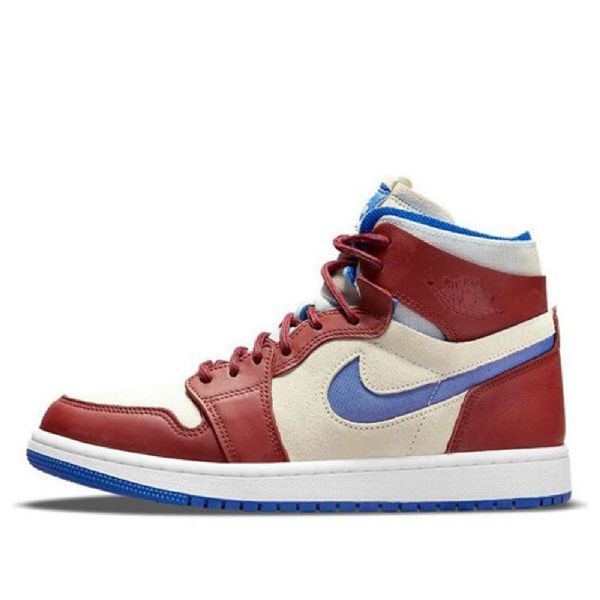 Nike Air Jordan 1 Zoom Comfort Retro Basketbalové Boty Pro Ženy Červené Khaki