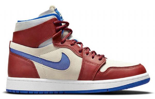 Nike Air Jordan 1 Zoom Comfort Retro Basketbalové Boty Pro Ženy Červené Khaki