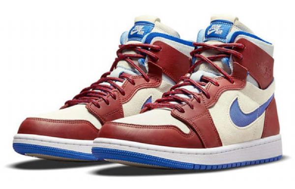 Nike Air Jordan 1 Zoom Comfort Retro Basketbalové Boty Pro Ženy Červené Khaki
