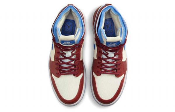 Nike Air Jordan 1 Zoom Comfort Retro Basketbalové Boty Pro Ženy Červené Khaki