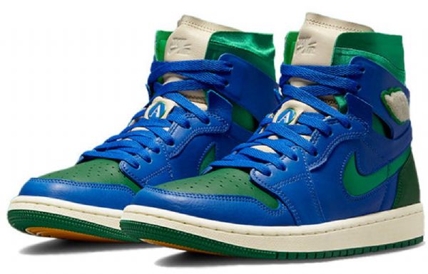 Nike Aleali May Air Jordan 1 High Tops Zoom Pohodlné Retro Basketbalové Boty Pro Ženy Zelená Modrá