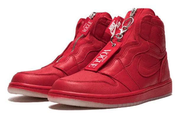 Nike Anna Wintour Air Jordan 1 Retro High Tops Basketbalové Boty Na Zip Pro Ženy Červené