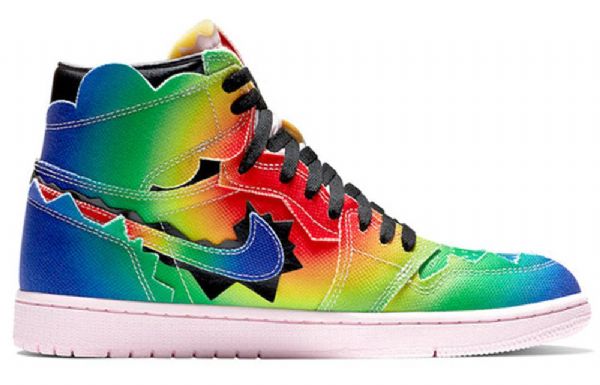 Nike J. Balvin Air Jordan 1 Retro Og High Tops Basketbalové Boty Pro Muže Vícebarevné