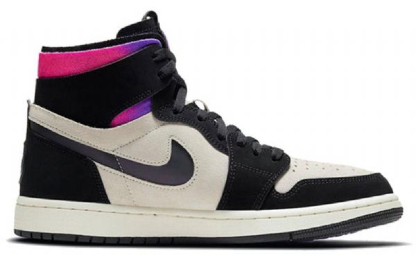 Nike Paris Saint-germain Air Jordan 1 Vysoké Topy Zoom Pohodlné Retro Basketbalové Boty Pro Muže Černá Fialová