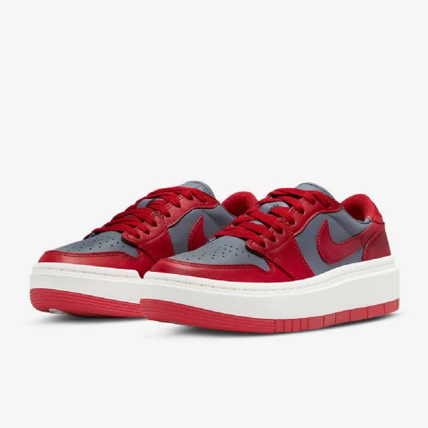 Nízké Boty Nike Air Jordan 1 Elevate Pro Ženy Tmavě Šedočervené