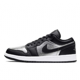 Nízké Boty Nike Air Jordan 1 Pro Ženy Stříbrná Černá