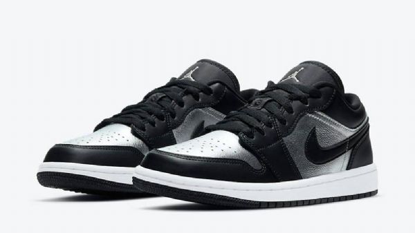 Nízké Boty Nike Air Jordan 1 Pro Ženy Stříbrná Černá