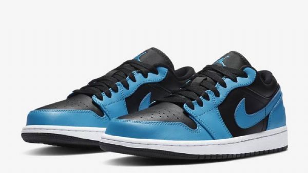 Nízké Laserové Boty Nike Air Jordan 1 Pro Muže Modrá Černá