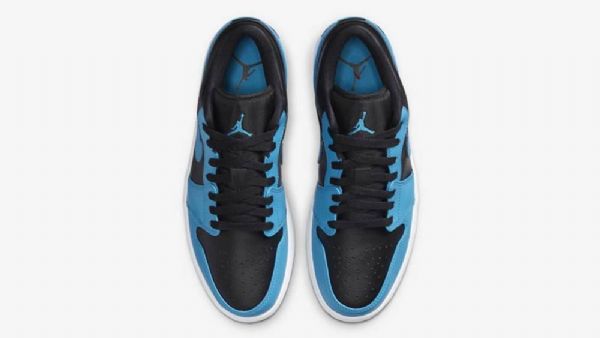 Nízké Laserové Boty Nike Air Jordan 1 Pro Muže Modrá Černá