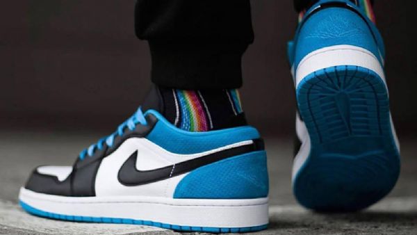 Nízké Laserové Boty Nike Air Jordan 1 Pro Muže Modré