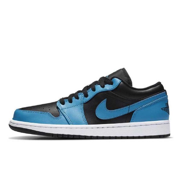 Nízké Laserové Boty Nike Air Jordan 1 Pro Ženy Modrá Černá