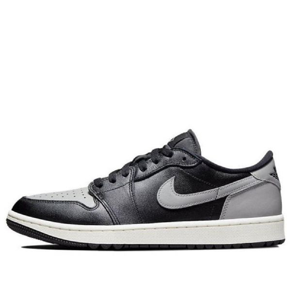 Nízké Pánské Golfové Sportovní Boty Nike Air Jordan 1 Černá Šedá