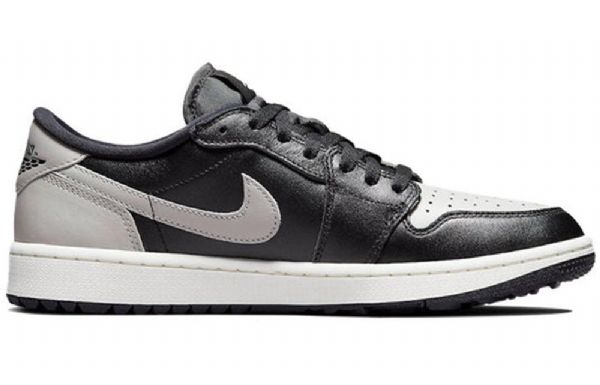 Nízké Pánské Golfové Sportovní Boty Nike Air Jordan 1 Černá Šedá