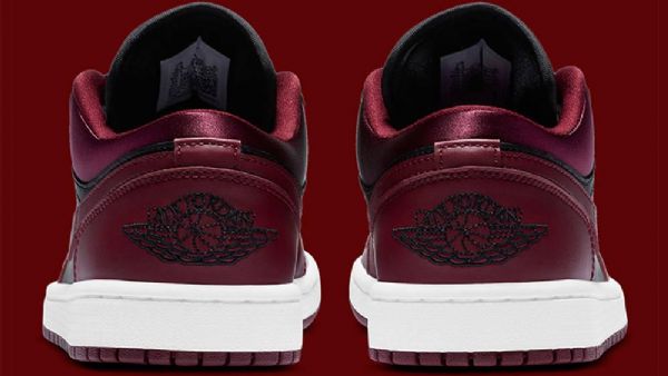 Nízké Pánské Kaštanové Boty Nike Air Jordan 1 Vínově Černé