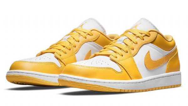 Nízké Pylové Boty Nike Air Jordan 1 Pro Muže Žlutobílé