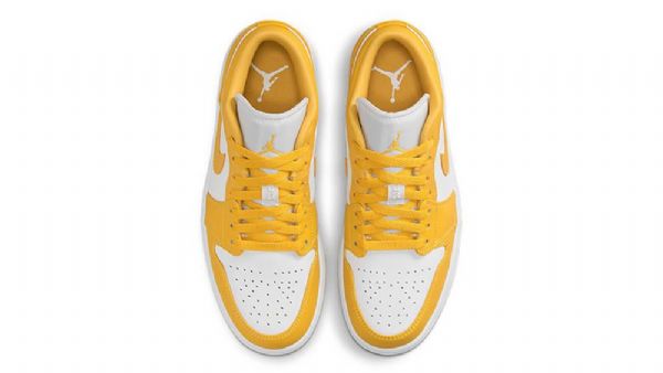 Nízké Pylové Boty Nike Air Jordan 1 Pro Ženy Žlutobílé