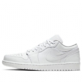 Nízké Retro Basketbalové Boty Nike Air Jordan 1 Pro Muže Bílé