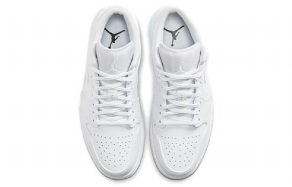 Nízké Retro Basketbalové Boty Nike Air Jordan 1 Pro Muže Bílé