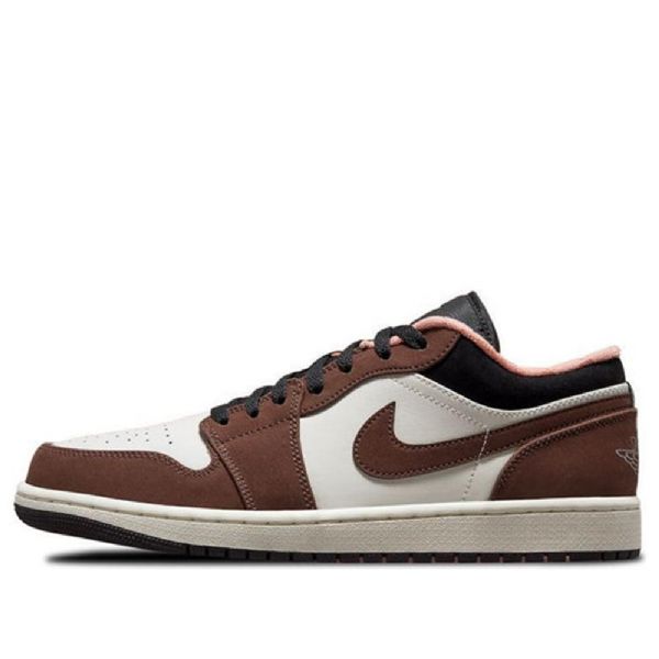 Nízké Retro Basketbalové Boty Nike Air Jordan 1 Pro Muže Hnědobílé
