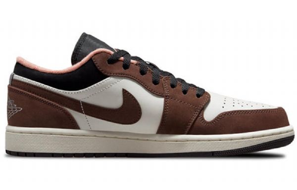 Nízké Retro Basketbalové Boty Nike Air Jordan 1 Pro Muže Hnědobílé