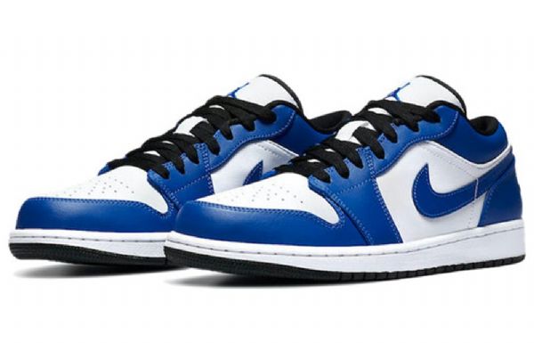 Nízké Retro Basketbalové Boty Nike Air Jordan 1 Pro Muže Modrobílé