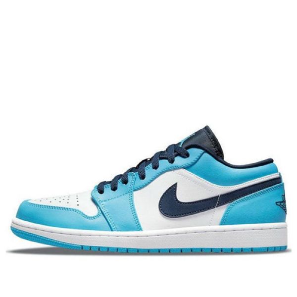 Nízké Retro Basketbalové Boty Nike Air Jordan 1 Pro Muže Modrobílé