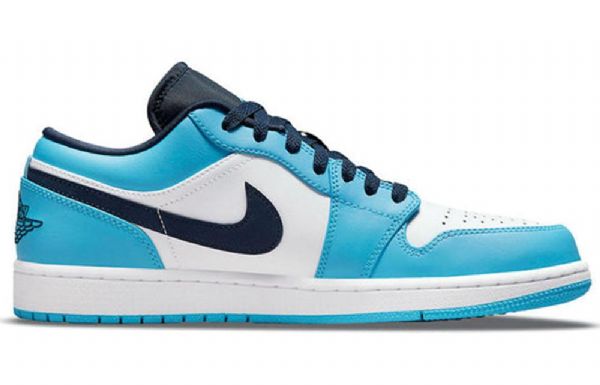 Nízké Retro Basketbalové Boty Nike Air Jordan 1 Pro Muže Modrobílé