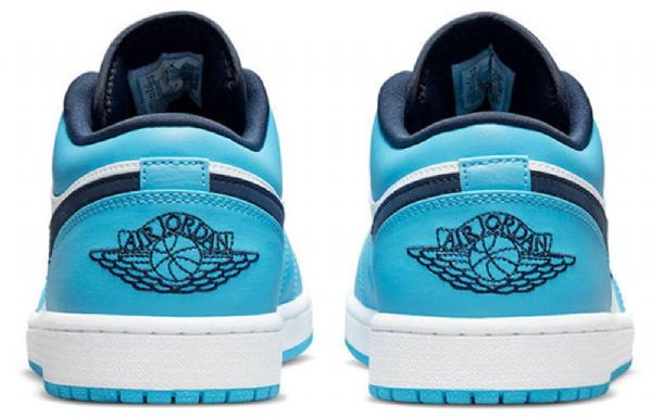 Nízké Retro Basketbalové Boty Nike Air Jordan 1 Pro Muže Modrobílé