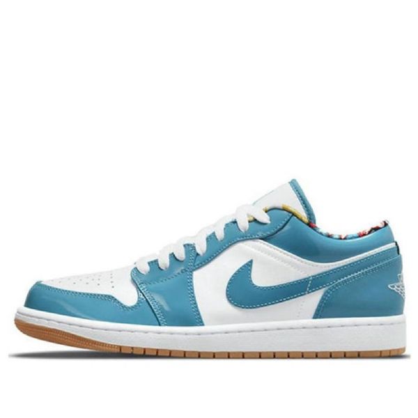 Nízké Retro Basketbalové Boty Nike Air Jordan 1 Pro Muže Modrobílé