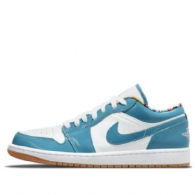 Nízké Retro Basketbalové Boty Nike Air Jordan 1 Pro Muže Modrobílé