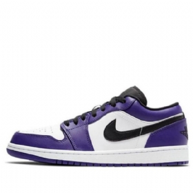 Nízké Retro Basketbalové Boty Nike Air Jordan 1 Pro Muže Ve Fialové Barvě