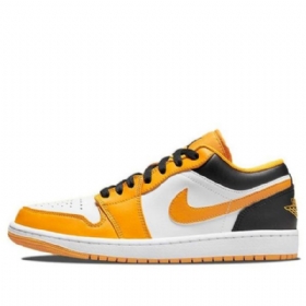 Nízké Retro Basketbalové Boty Nike Air Jordan 1 Pro Muže Zlato Bílé