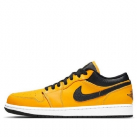 Nízké Retro Basketbalové Boty Nike Air Jordan 1 Pro Muže Zlato Černá
