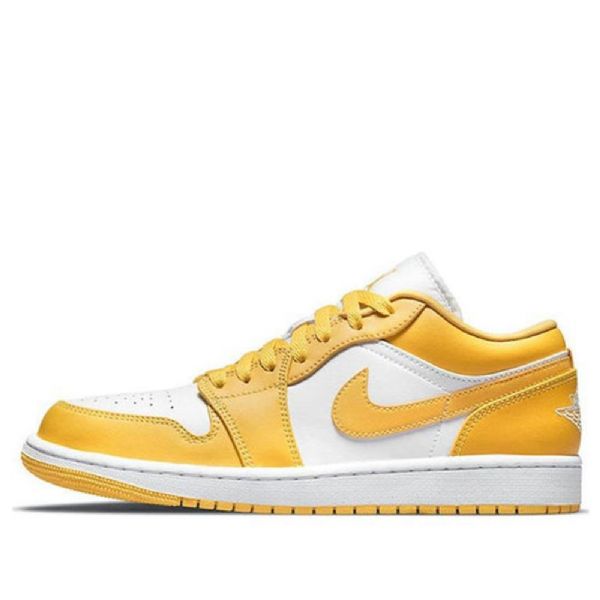 Nízké Retro Basketbalové Boty Nike Air Jordan 1 Pro Muže Žlutá Bílá