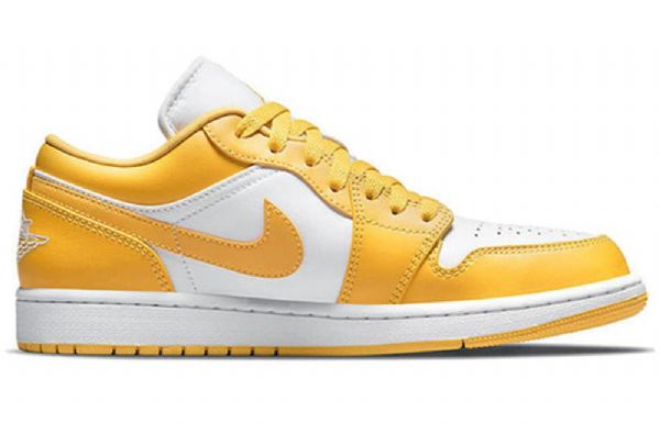 Nízké Retro Basketbalové Boty Nike Air Jordan 1 Pro Muže Žlutá Bílá
