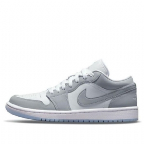 Nízké Retro Basketbalové Boty Nike Air Jordan 1 Pro Ženy Bílá Šedá