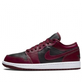 Nízké Retro Basketbalové Boty Nike Air Jordan 1 Pro Ženy Burgundsko Černá