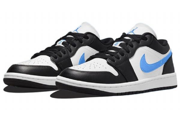 Nízké Retro Basketbalové Boty Nike Air Jordan 1 Pro Ženy Černá Modrá